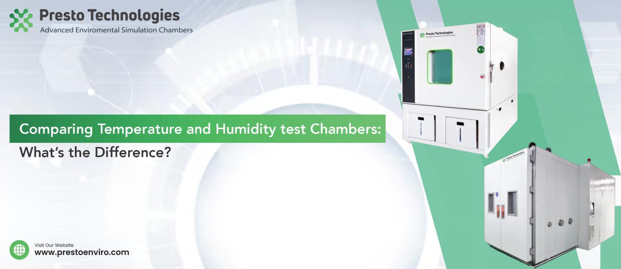 Comparing temperature and humidity test chambers: What’s the difference?